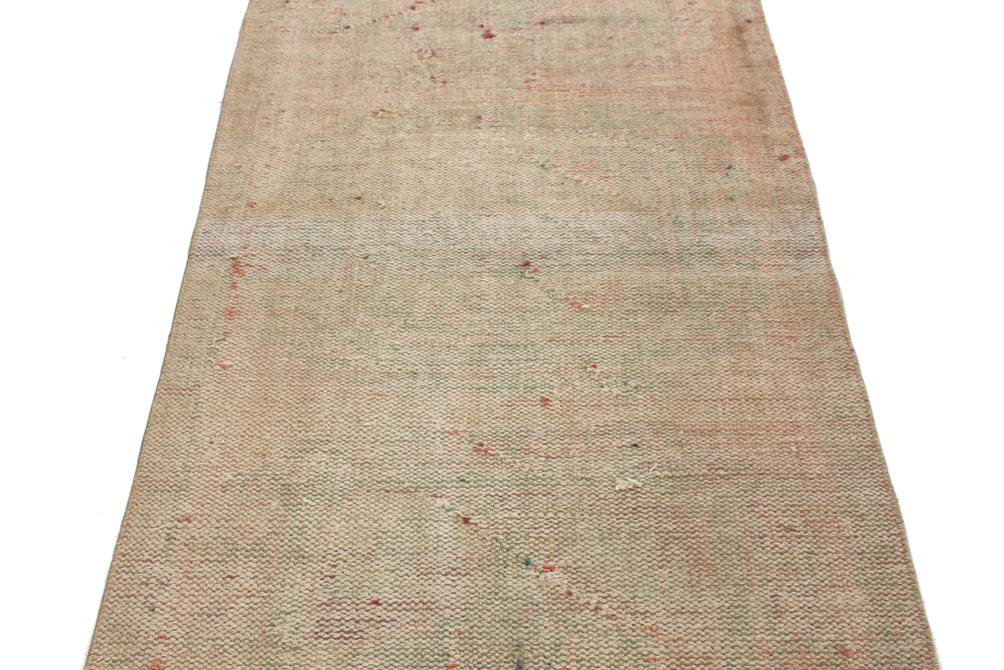 3x11 Rug, Beige Runner Rug, Turkish Runner, Oushak Runner, Vintage Runner, Country Decor ,Kitchen Rug, Hallway Rug, Entryway Rug ,4544