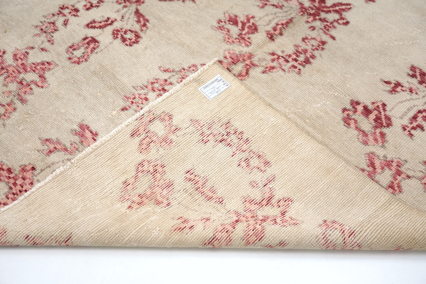 5x8 Beige Red Area RUG ,Turkish Rug Handmade, Oushak Rug Wool, Livingroom Rug ,VİNTAGE RUG, Carpet Rug Floral, Bohemian Rug,4388