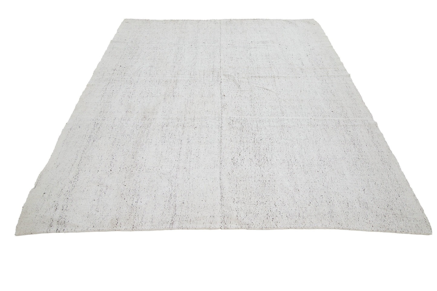 7x9 White Vintage Flat weave Kilim rug, Turkish Handmade Area Modern Kilim rug, One of a kind Mid-century Kilim rug ,Floor rug, 7898