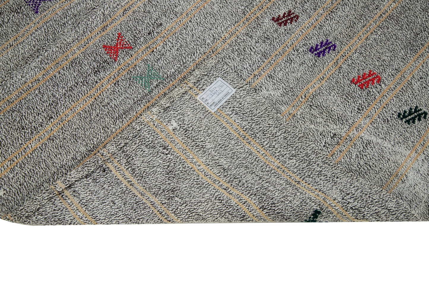 Kilim rug, Turkish kilim rug ,Vintage kilim rug, Gray rug ,Boho rug, Eclectic rug ,6x9 Kilim rug, Fine rug ,Neutral rug, Organic rug, 7897