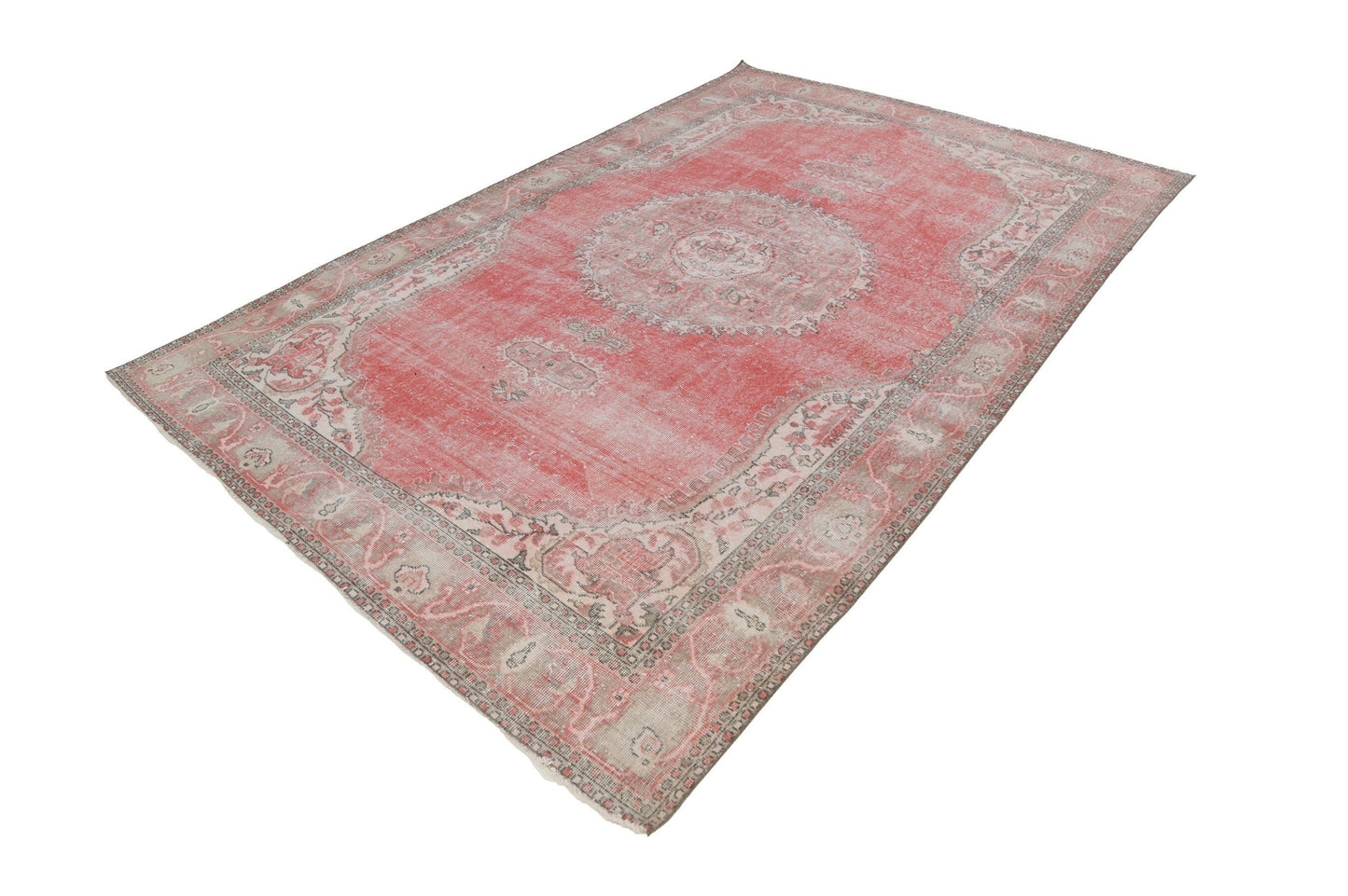 Boho Red Area Vintage rug, 7x11 Turkish rug,7x11 Oushak rug ,Handmade rug, Turkish Carpet, Floor rug,8039