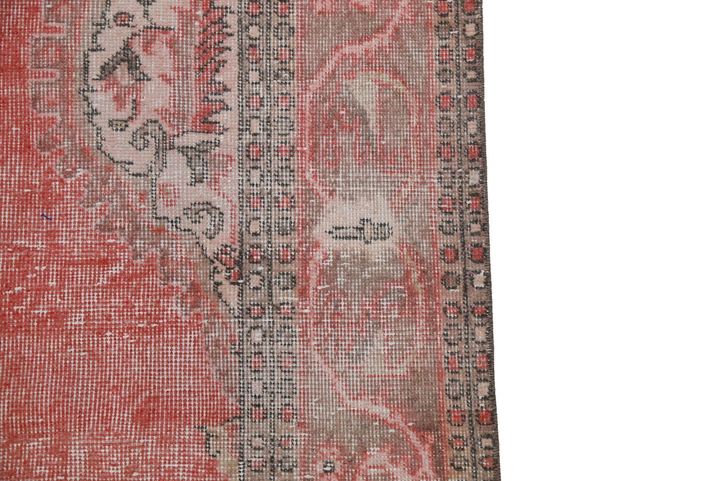 Boho Red Area Vintage rug, 7x11 Turkish rug,7x11 Oushak rug ,Handmade rug, Turkish Carpet, Floor rug,8039