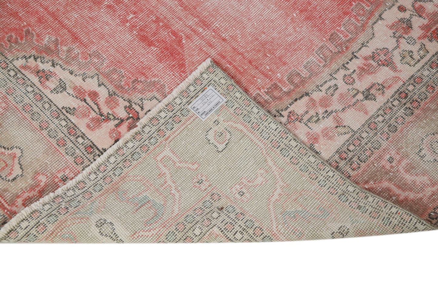 Boho Red Area Vintage rug, 7x11 Turkish rug,7x11 Oushak rug ,Handmade rug, Turkish Carpet, Floor rug,8039