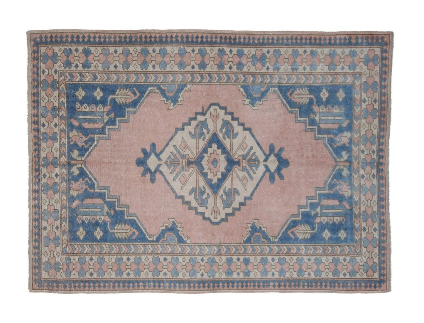 Scandinavian Decor Oushak rug, Rug 5x7, Vintage rug, Turkish rug, Eclectic rug, Unique rug, Area rug, Carpet rug, Handmade Floor rug, 7286