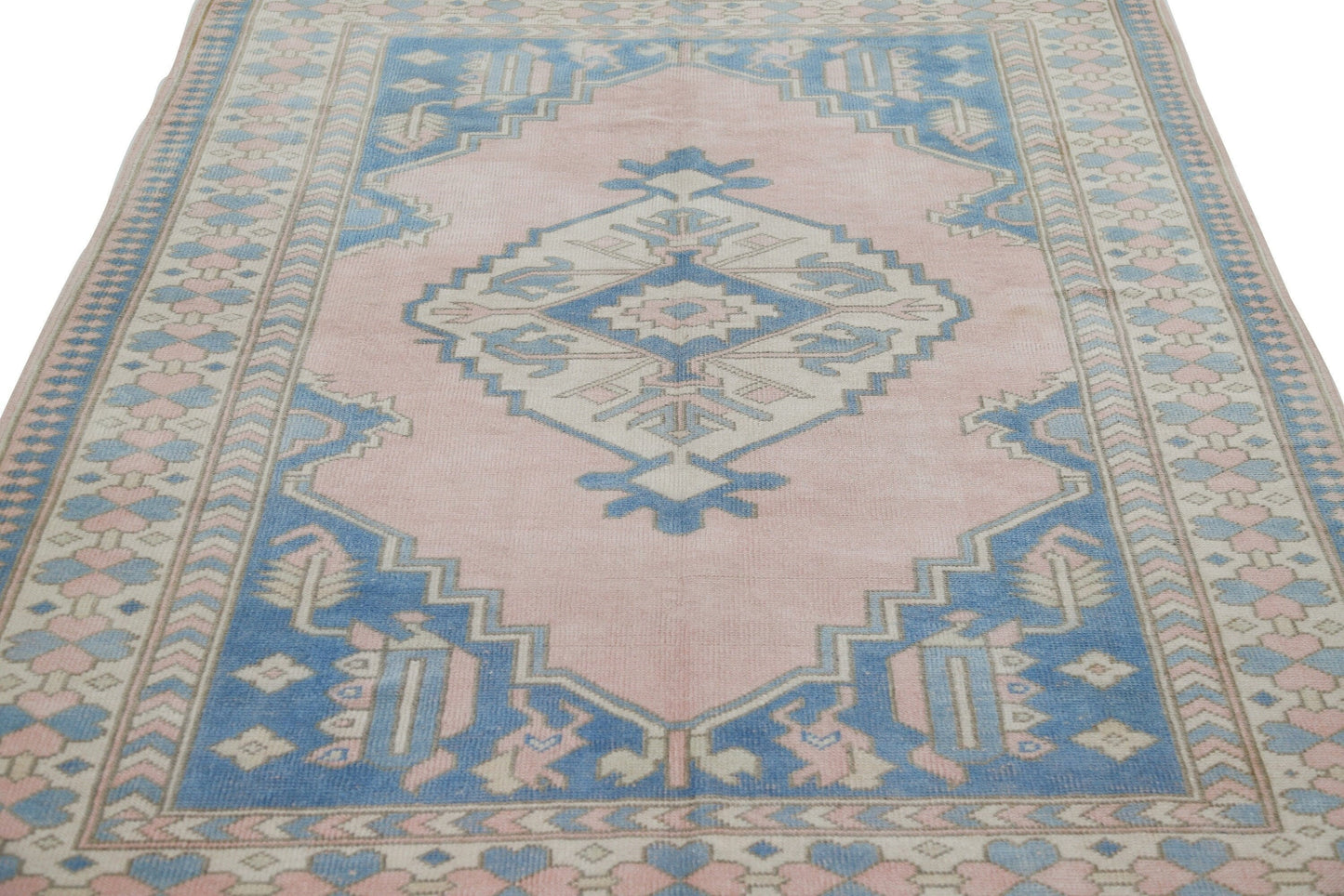 Scandinavian Decor Oushak rug, Rug 5x7, Vintage rug, Turkish rug, Eclectic rug, Unique rug, Area rug, Carpet rug, Handmade Floor rug, 7286