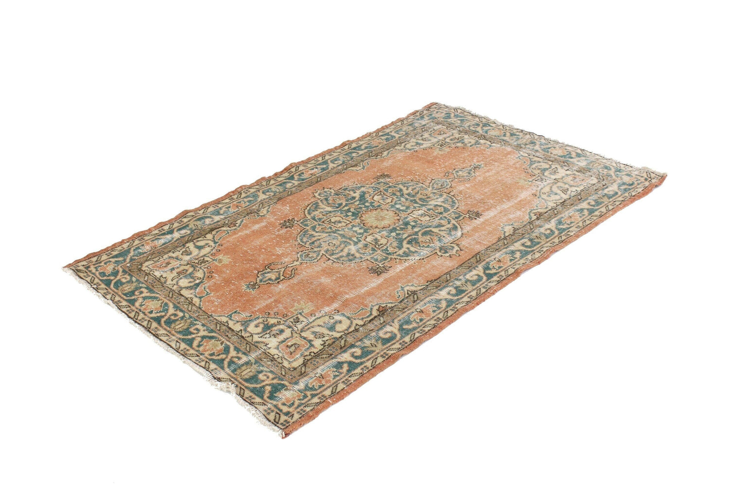 Small Turkish Carpet Rug, 4x6 Oushak Turkish Vintage Rug ,Area Rug, Unique Rug, Rectangle Rug, Anatolia Rug, Pastel Rug,6799