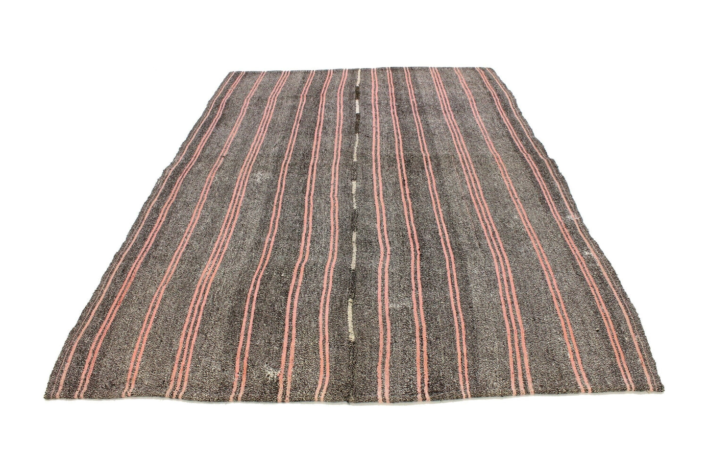 6x9 Turkish Vintage Kilim Rug, Gray Pink Kid Room Area Kilim Rug, Handmade Nursery Rug, Boho Decor ,Bedroom Rug, 957