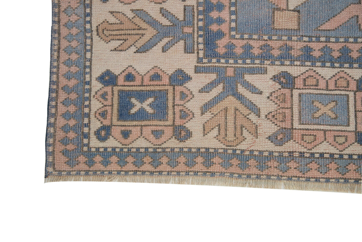 7x10 Neutral Turkish rug, Vintage rug 7x10, Oushak rug 7x10, Geometric Area Handmade rug, Carpet rug, Anatolia rug, Living room rug,5900