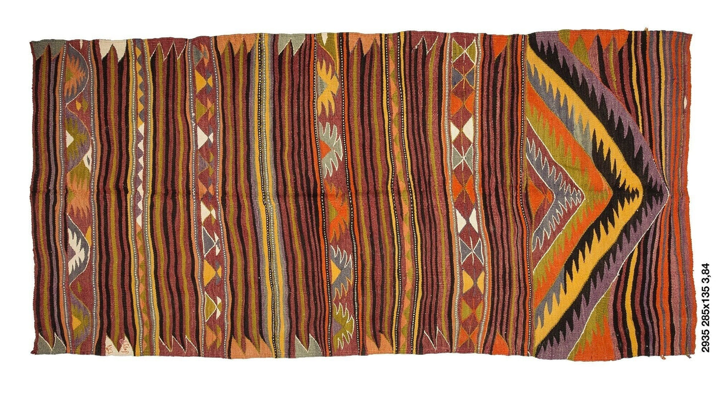 Unique Turkish Kilim rug, Vintage Kilim Area rug, Home decor, Floor rug, Flat weave rug, Entryway rug, One of a kind rug, Geometric rug,2935