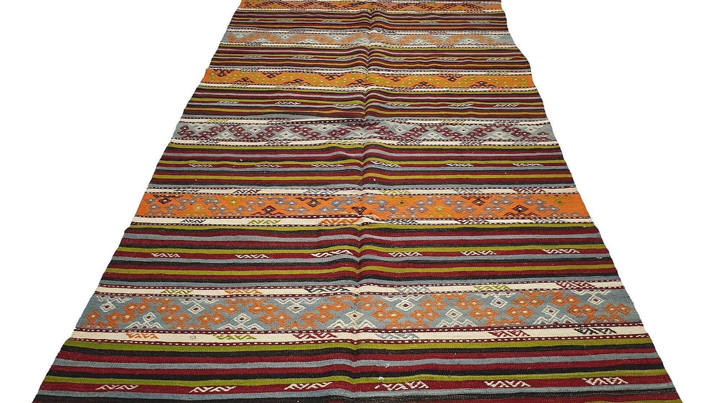 Kilim rug old, Vintage Kilim Rug, Kilim rug, Turkish Kilim rug 7x10, Country decor, Living room, One-of-a-kind, Kilim rug Area, Etsy rug,518
