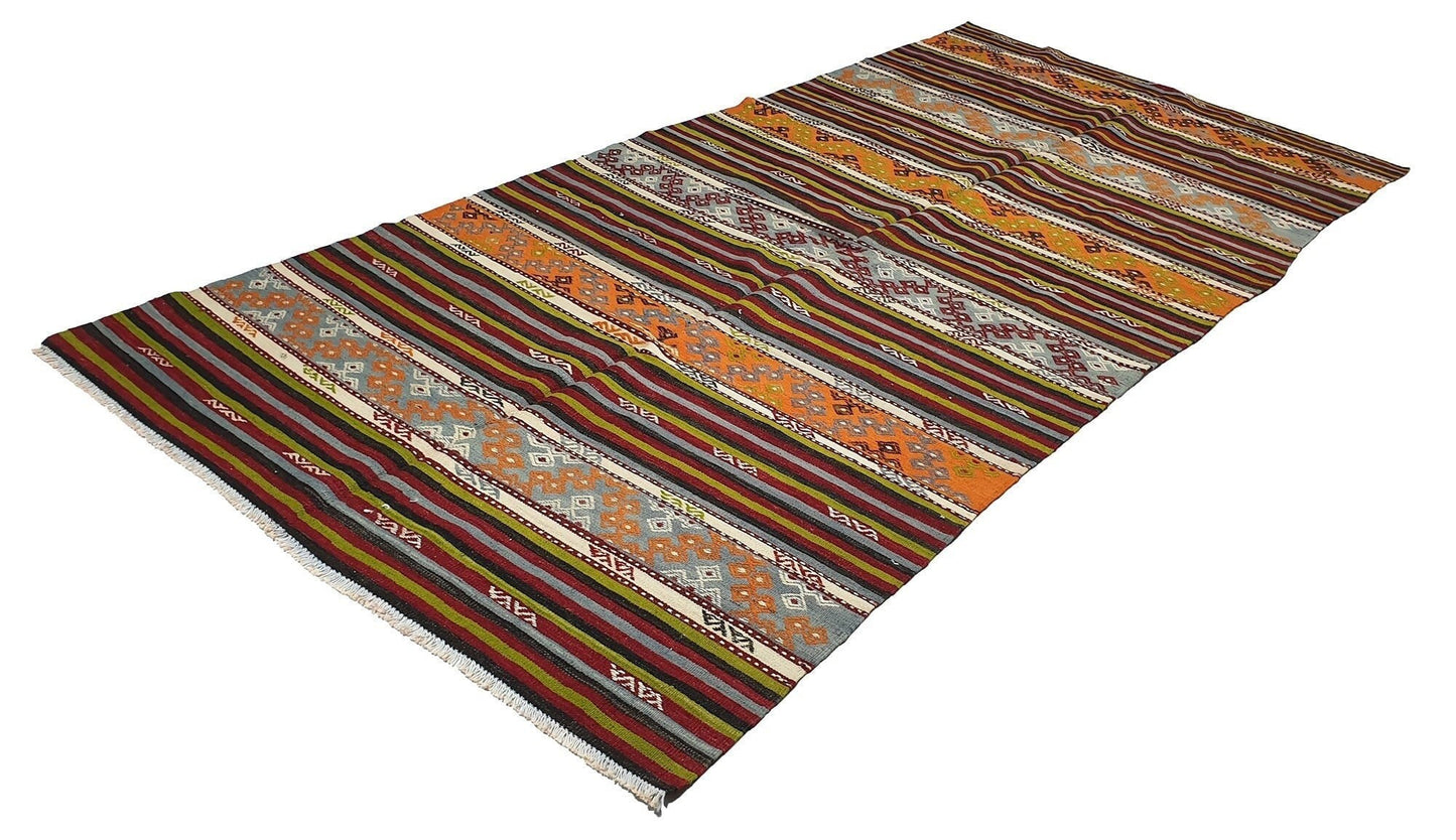 Kilim rug old, Vintage Kilim Rug, Kilim rug, Turkish Kilim rug 7x10, Country decor, Living room, One-of-a-kind, Kilim rug Area, Etsy rug,518
