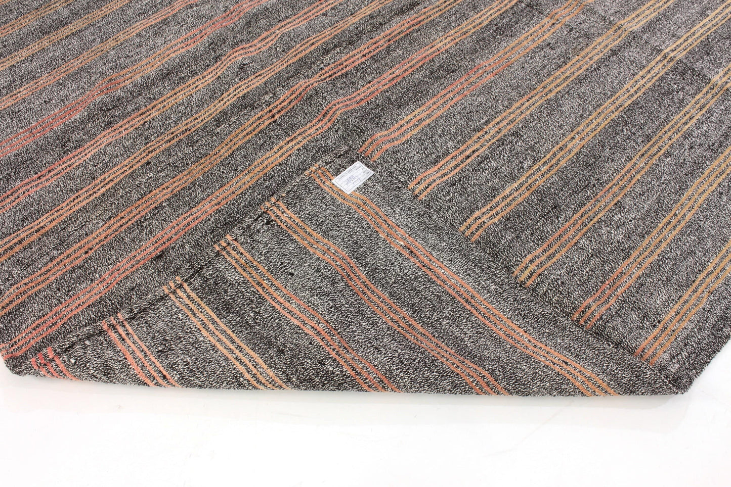 Vintage Kilim Gray Rug, Turkish Kilim Rug Striped, One of a kind Kilim Rug 7x10 ,Handmade rug ,Turkish Kilim Rug, Vintage Rug , 6263