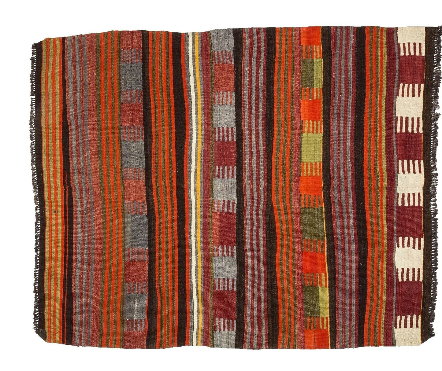 Striped Kilim rug,Colorful Kilim rug ,Turkish Kilim, Chic Kilim rug,Vintage Kilim,Oriental rug,One of a kind rug, 2204