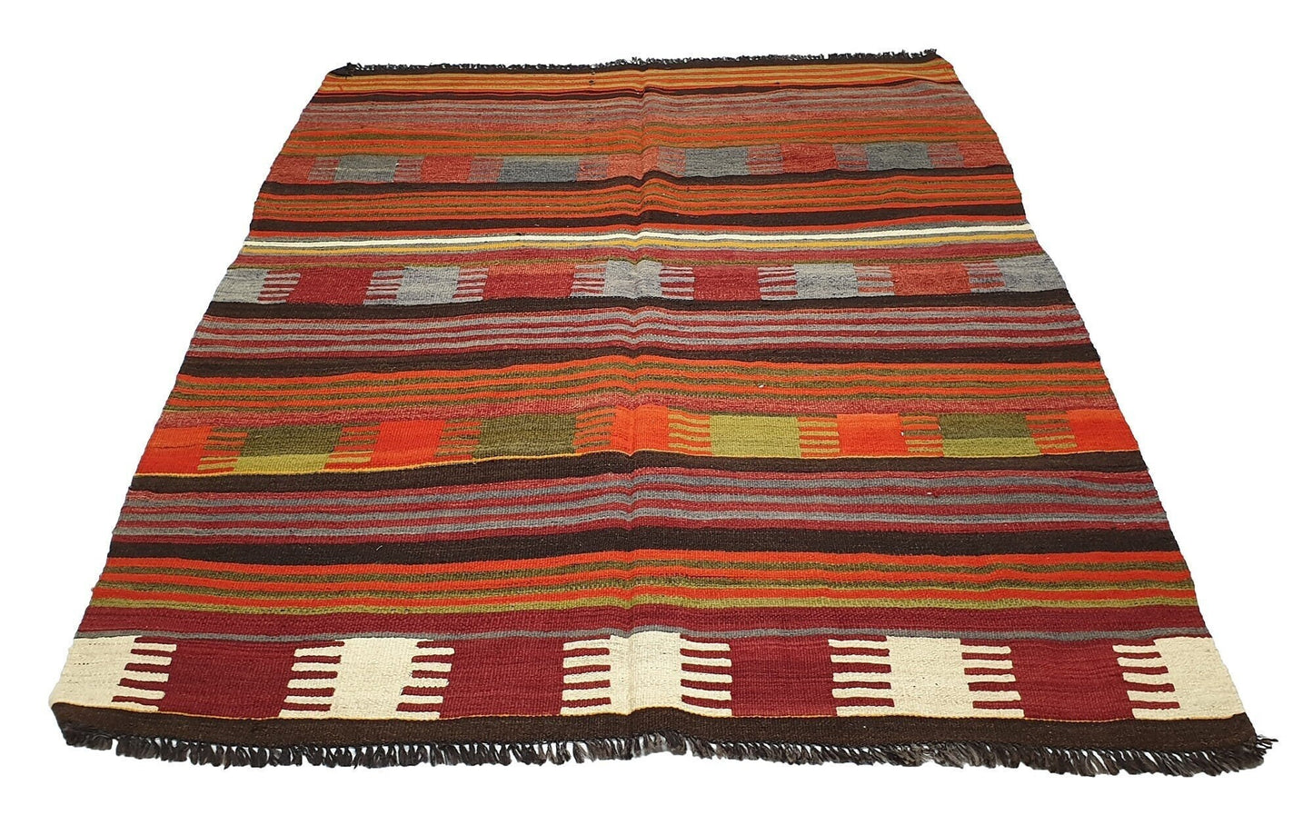 Striped Kilim rug,Colorful Kilim rug ,Turkish Kilim, Chic Kilim rug,Vintage Kilim,Oriental rug,One of a kind rug, 2204