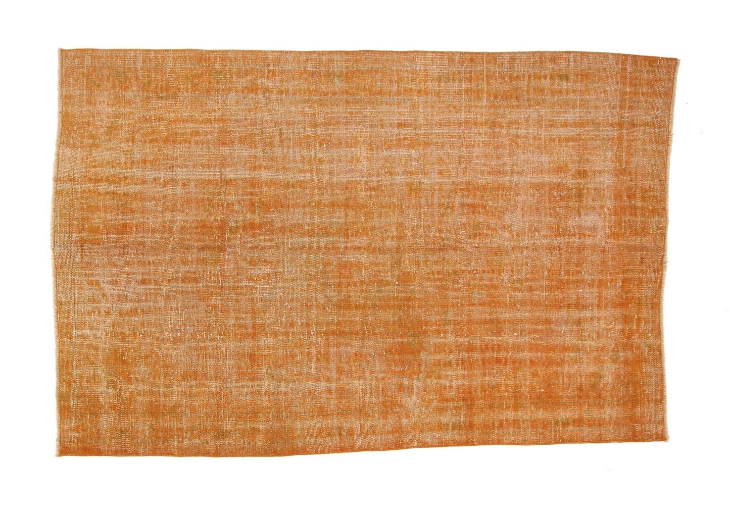 Small Orange Carpet Rug, Overdyed Rug ,Turkish Vintage Rug ,Small Room Rug, 5x7 Rug, Farmhouse Decor, One of a kind, 3696