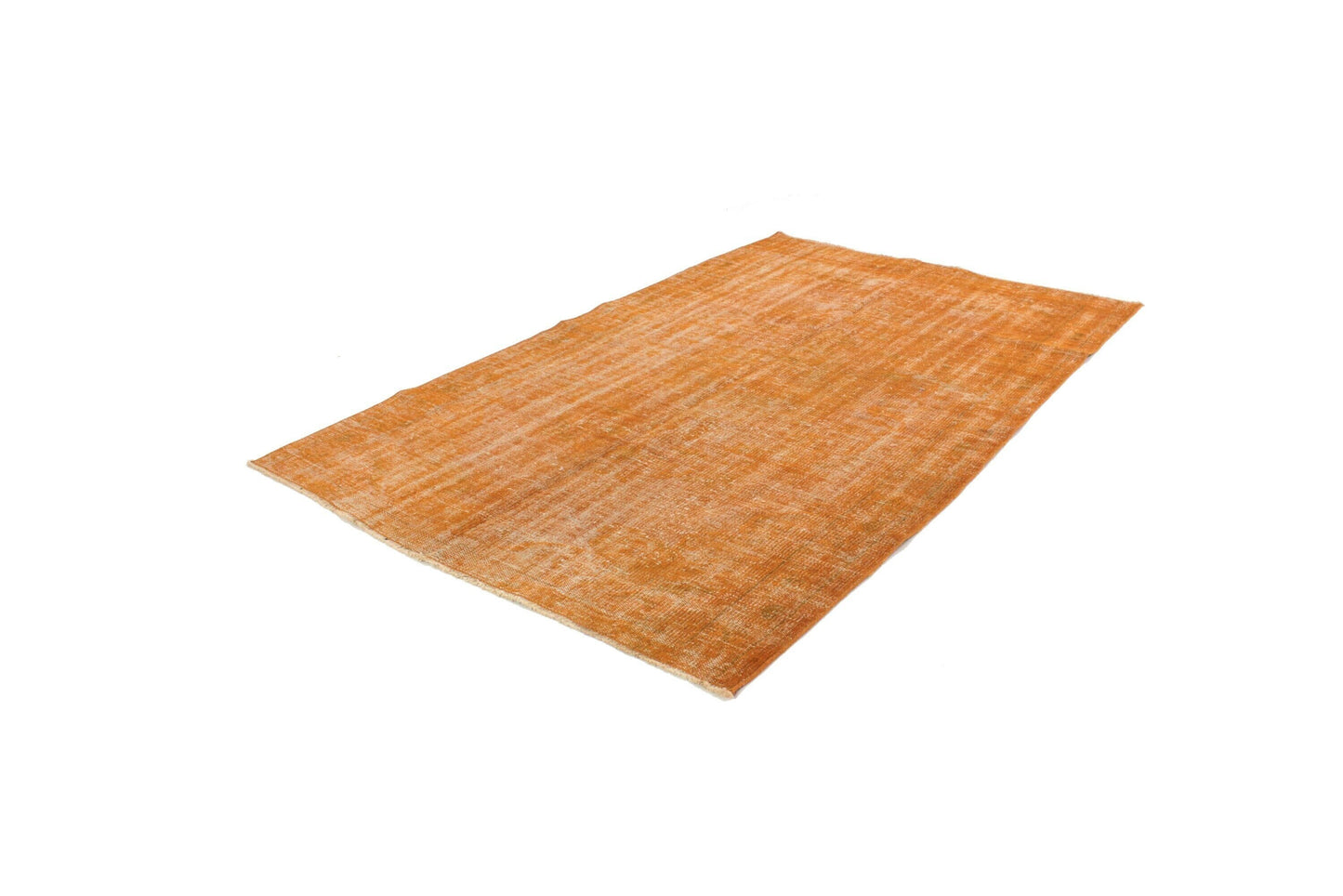 Small Orange Carpet Rug, Overdyed Rug ,Turkish Vintage Rug ,Small Room Rug, 5x7 Rug, Farmhouse Decor, One of a kind, 3696