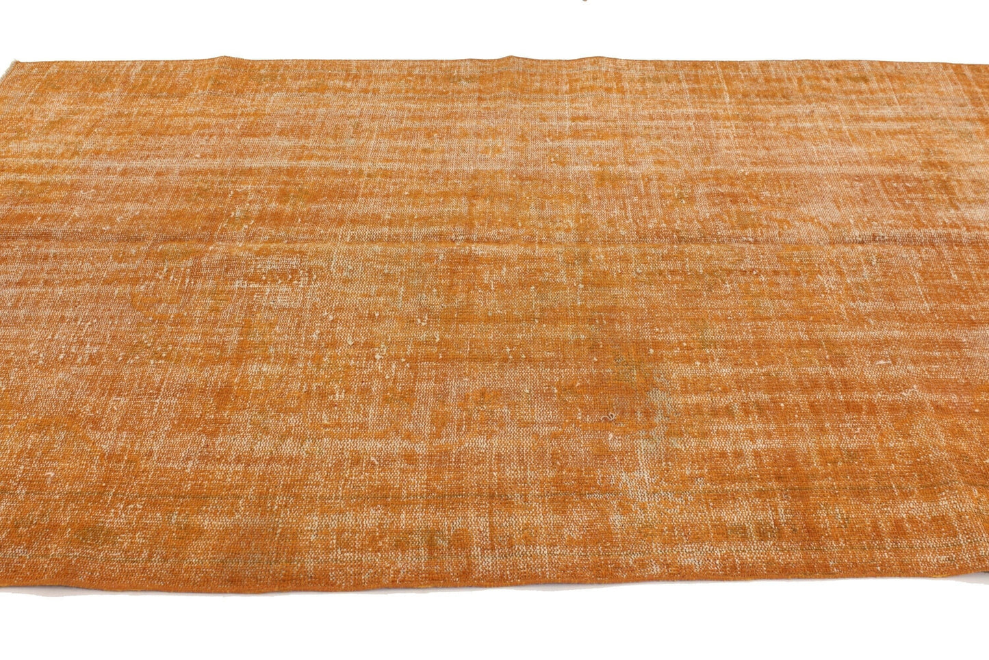 Small Orange Carpet Rug, Overdyed Rug ,Turkish Vintage Rug ,Small Room Rug, 5x7 Rug, Farmhouse Decor, One of a kind, 3696