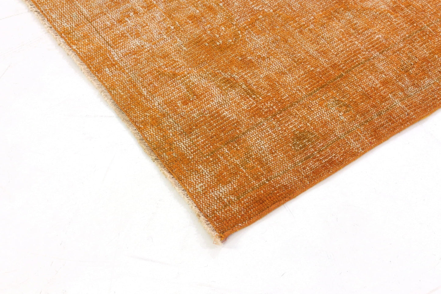 Small Orange Carpet Rug, Overdyed Rug ,Turkish Vintage Rug ,Small Room Rug, 5x7 Rug, Farmhouse Decor, One of a kind, 3696