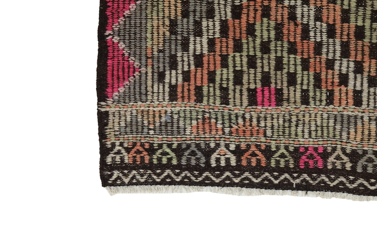 Kilim Rug, Area Rug, Turkish Kilim, Vintage Kilim, Brown Rug, Plain Rug, Goat Hair, Eclectic Rug, Kilim Rug 7x10 Shabby Chic, 8175