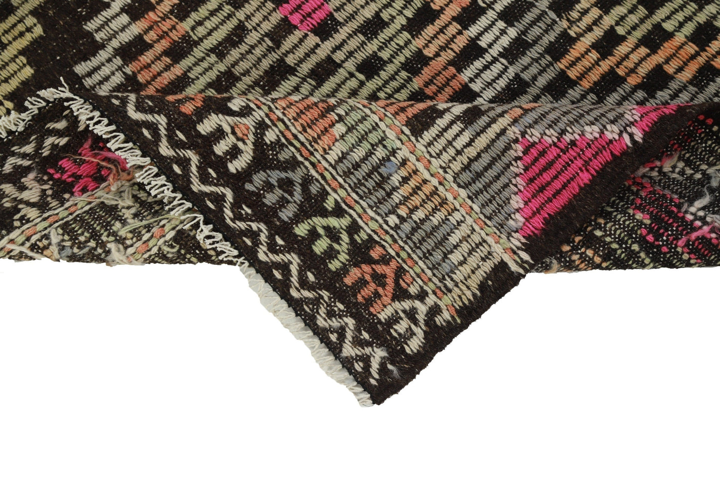 Kilim Rug, Area Rug, Turkish Kilim, Vintage Kilim, Brown Rug, Plain Rug, Goat Hair, Eclectic Rug, Kilim Rug 7x10 Shabby Chic, 8175