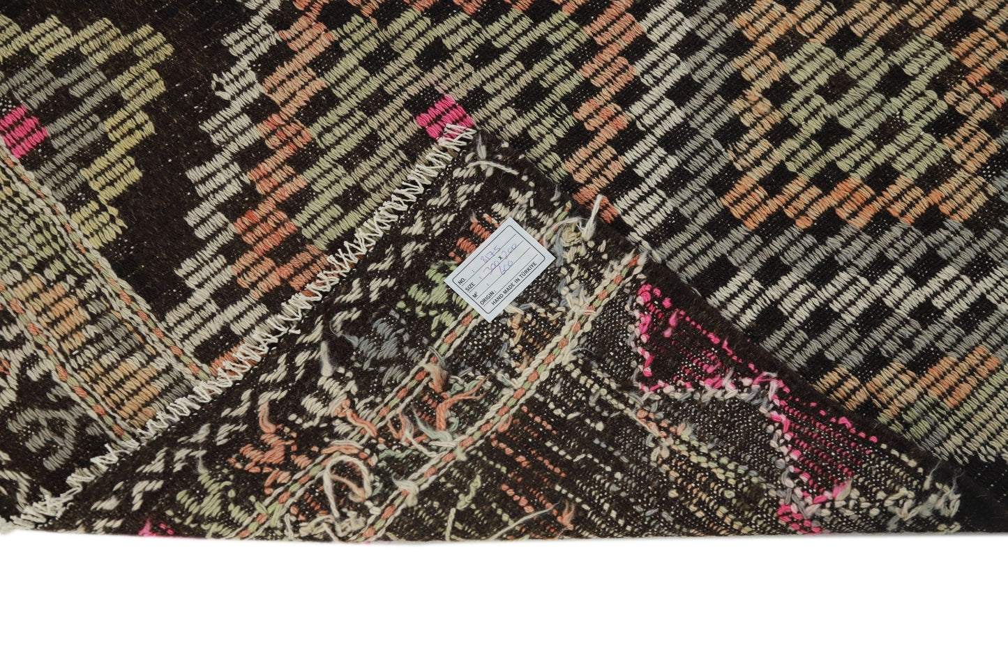 Kilim Rug, Area Rug, Turkish Kilim, Vintage Kilim, Brown Rug, Plain Rug, Goat Hair, Eclectic Rug, Kilim Rug 7x10 Shabby Chic, 8175