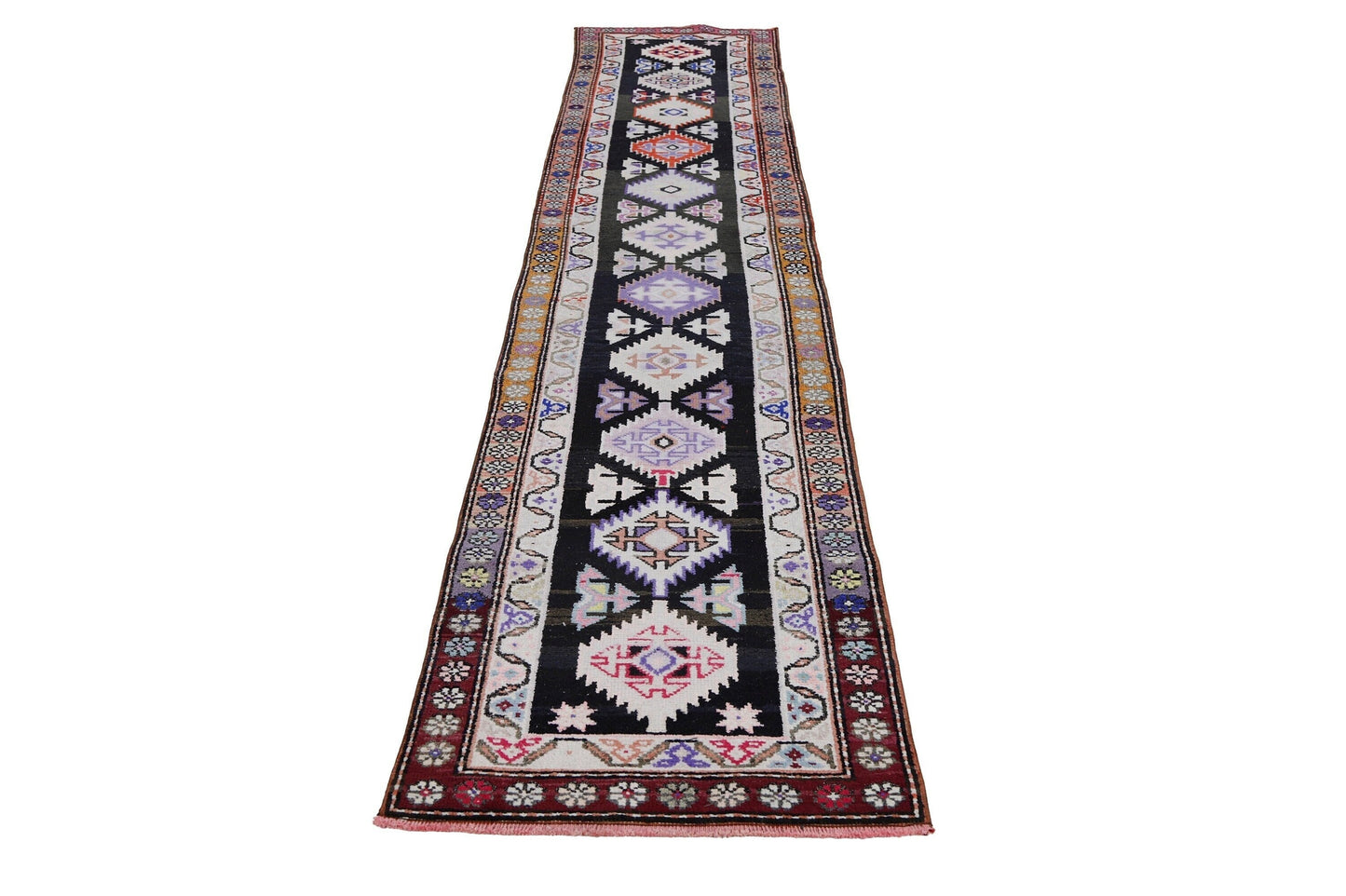 3x13 Runner rug ,Carpet runner, Turkish runner ,Oushak runner, Vintage runner ,Runner Floor rug, Scandinavian decor ,Hallway rug, 7231