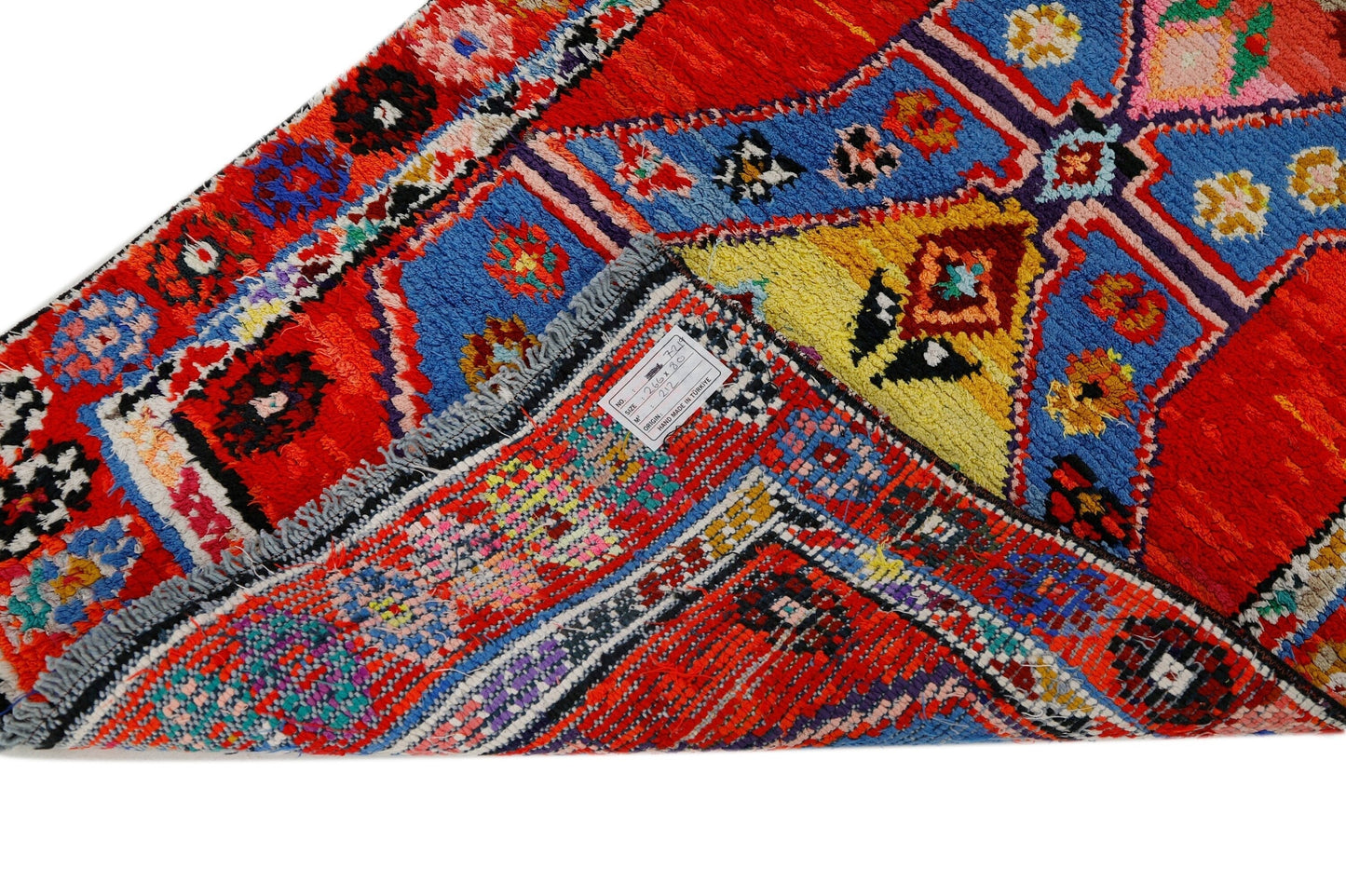 3x9 Turkish Runner Rug, Vintage runner ,Oushak Carpet Runner Rug, Coastal decor, Hallway runner ,Geometric rug, Kitchen rug, 7719