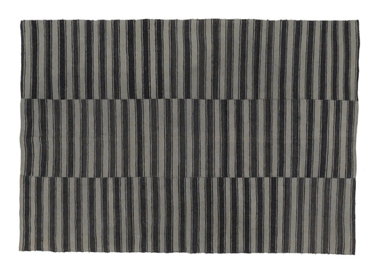 Turkish Vintage Kilim Rug, Handmade Striped Kilim Rug, Area Plaid Kilim Rug, Bedroom Rug, Farmhouse Decor, Rug Kilim, Kilim Rug 5x8, 12951