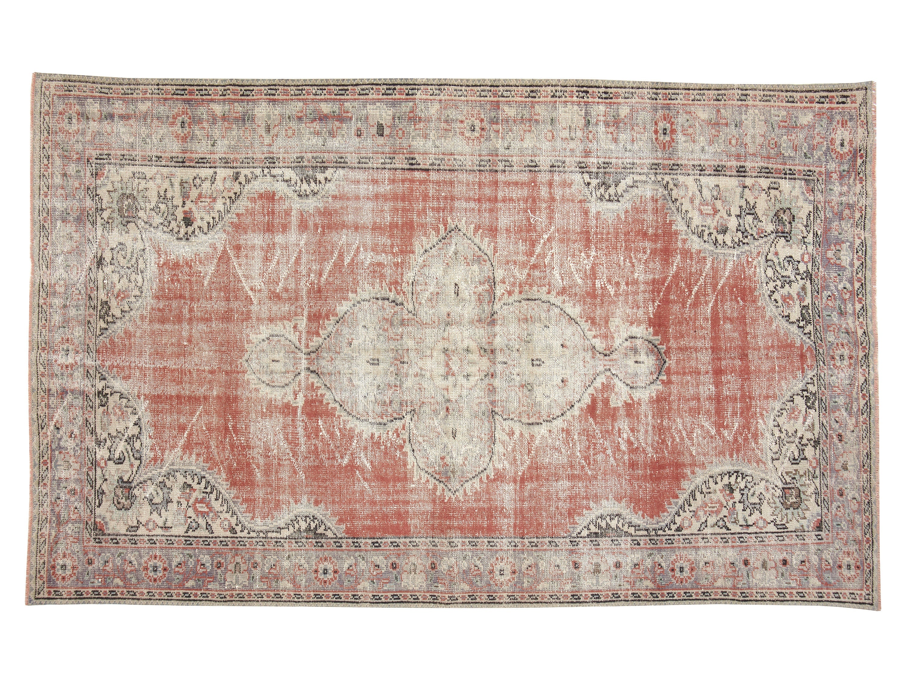 Turkey Rug, Rug 6x9, Vintage Rug, Oushak Rug, Area Rug