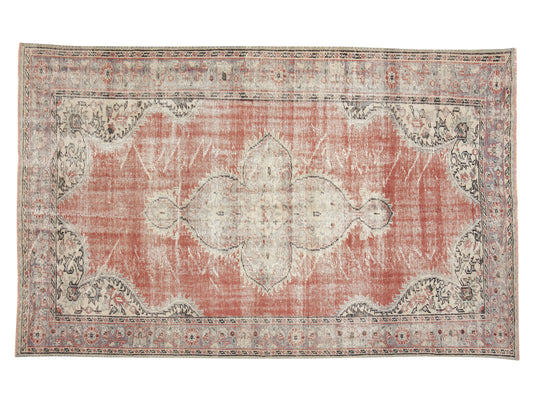 Turkey Rug, Rug 6x9, Vintage Rug, Oushak Rug, Area Rug, Turkish Rug, Handmade Rug, Neutral Rug, Office Rug, Carpet Rug, Anatolia Rug, 12036