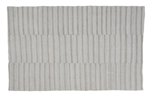 Turkish Striped Kilim Rug, Vintage Handmade Kilim Rug, Area Unique Kilim Rug, Neutral Muted Rug, Kilim Rug 6x9, Contemporary Decor, 12959