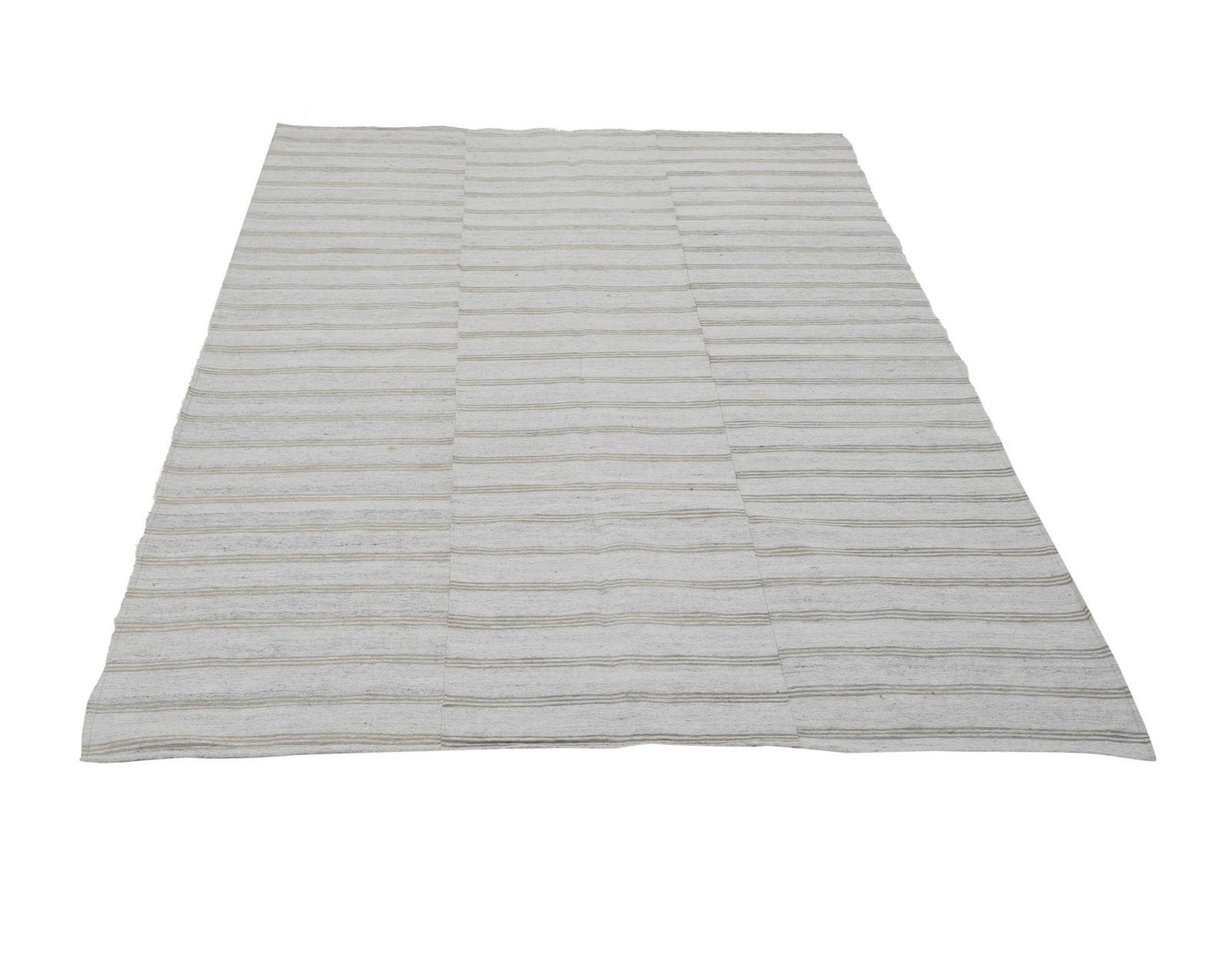 Turkish Striped Kilim Rug, Vintage Handmade Kilim Rug, Area Unique Kilim Rug, Neutral Muted Rug, Kilim Rug 6x9, Contemporary Decor, 12959