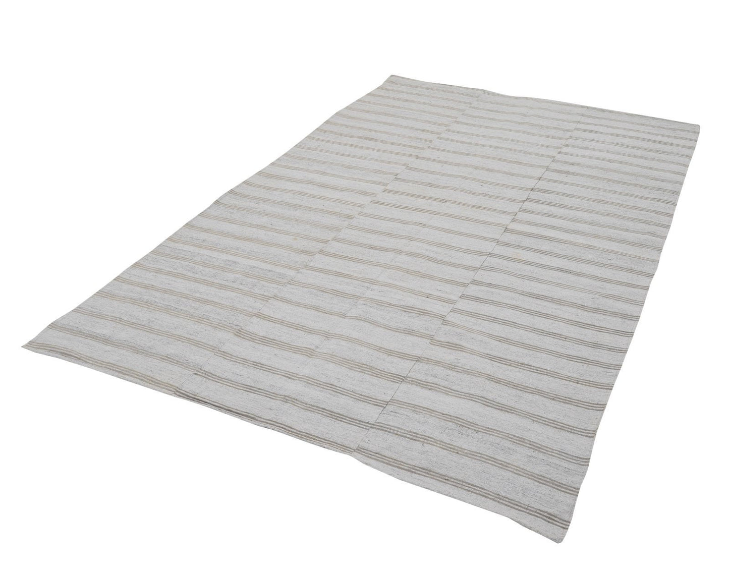 Turkish Striped Kilim Rug, Vintage Handmade Kilim Rug, Area Unique Kilim Rug, Neutral Muted Rug, Kilim Rug 6x9, Contemporary Decor, 12959