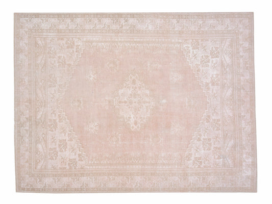 Handmade Area Rug, Turkish Vintage Oushak Rug, Neutral Muted Rug, Living Room Rug, Coastal Decor, Turkish Carpet, Rug 7x9, Turkey Rug, 12483