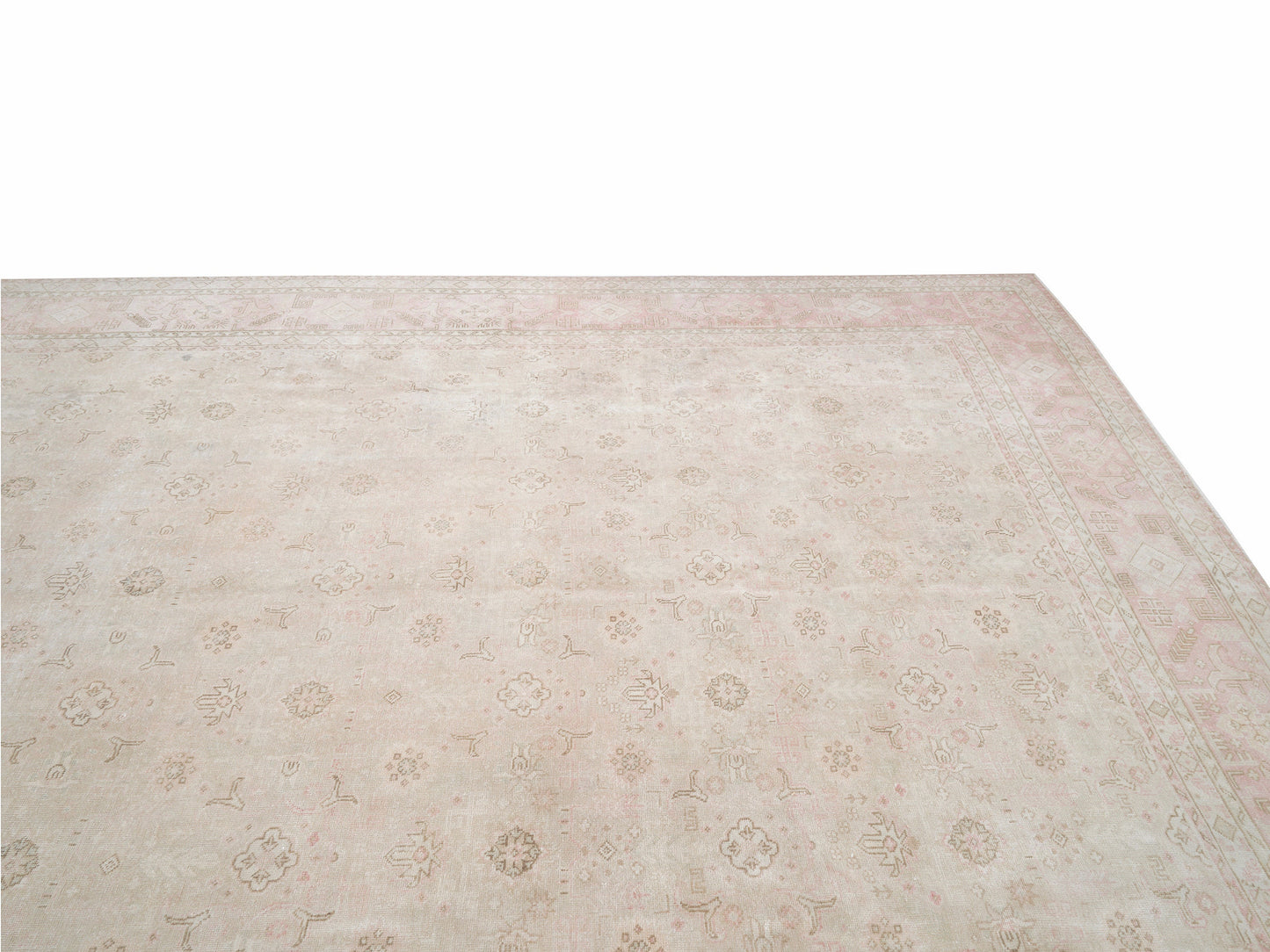 Turkish Vintage Oushak Rug, Handmade Area Unique Rug, Neutral Rug, Living Room Rug, Large Rug,Vintage Carpet, Rug 10x13, Oversize Rug, 12343