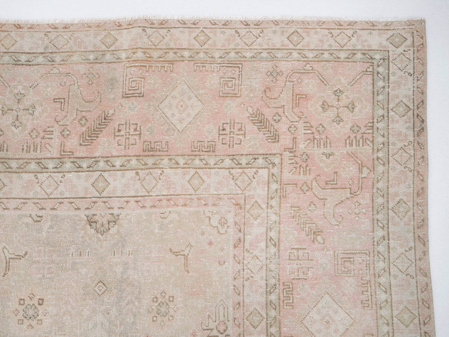 Turkish Vintage Oushak Rug, Handmade Area Unique Rug, Neutral Rug, Living Room Rug, Large Rug,Vintage Carpet, Rug 10x13, Oversize Rug, 12343