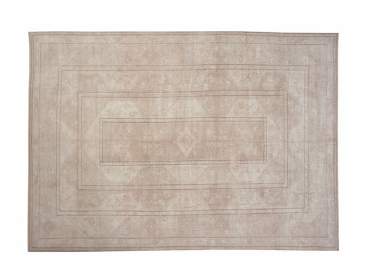 9x12 Turkish Oushak Vintage Rug, 9x12 Rug, Geometric Area Carpet Rug, Housewarming, Decorative Rug, Wool rug, Ethnic rug, Turkey rug, 9613