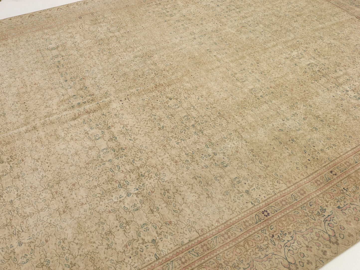 Faded Rug, Turkish Rug, Area rug, 9x12 Rug, Muted rug, Brown,Beige,Rug, Anatolia rug, Pastel rug, Handmade Large rug 9x12,Oversize rug, 9605