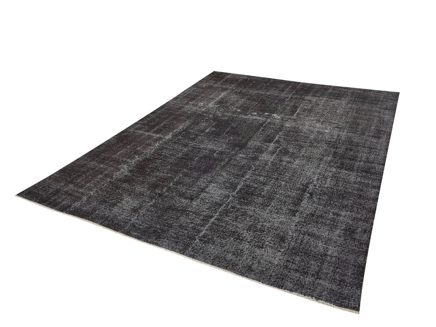 Black Area Large rug, Black Carpet rug 8x11, Turkish Rug, Vintage rug, Distressed rug, Unique rug, Contemporary decor, Handmade rug, 9600