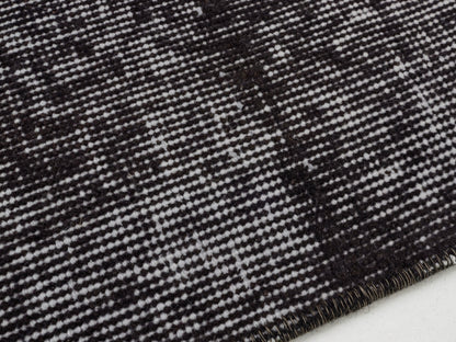 Black Area Large rug, Black Carpet rug 8x11, Turkish Rug, Vintage rug, Distressed rug, Unique rug, Contemporary decor, Handmade rug, 9600