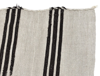Turkish kilim, Vintage kilim,  5x7 Kilim rug, Hemp rug ,White kilim rug, Hemp kilim rug,Area rug, Black White rug, 5818