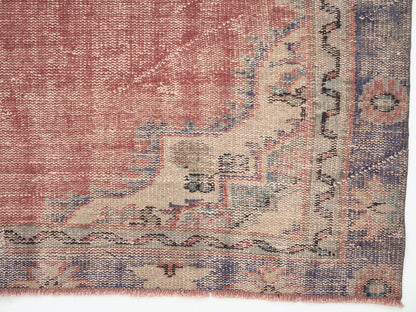 Turkish Rug, Oushak Rug, Area Rug, Vintage Rug, Handmade Rug, Anatolia Rug, Bohemian Rug, Neutral Rug, Turkish Carpet, Rug 6x9, 12048