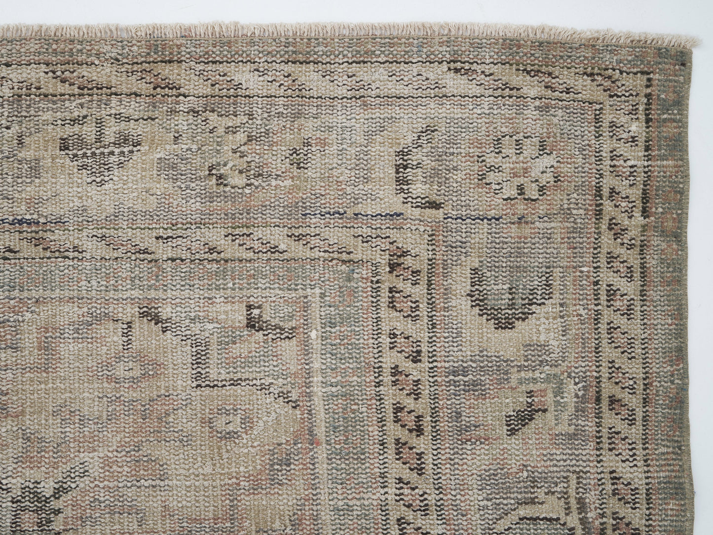 Turkish Area Rug, Vintage Handmade Rug, Oushak Antique Rug, Neutral Faded Rug, Kid Room Rug, Scandinavian Rug, Turkey Rug, Rug 6x9, 12097