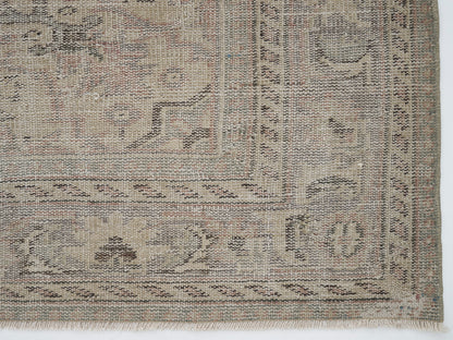 Turkish Area Rug, Vintage Handmade Rug, Oushak Antique Rug, Neutral Faded Rug, Kid Room Rug, Scandinavian Rug, Turkey Rug, Rug 6x9, 12097