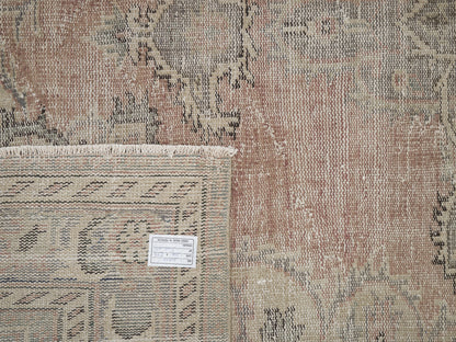 Turkish Area Rug, Vintage Handmade Rug, Oushak Antique Rug, Neutral Faded Rug, Kid Room Rug, Scandinavian Rug, Turkey Rug, Rug 6x9, 12097