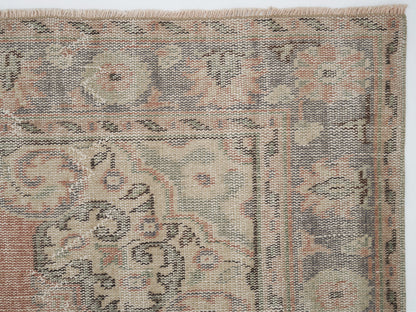 Turkish Handmade Area Rug, Neutral Floor Rug, Vintage Oushak Rug, Bedroom Rug, Turkey Rug, Anatolia Rug, Bohemian Rug, Rug 6x10, 12054