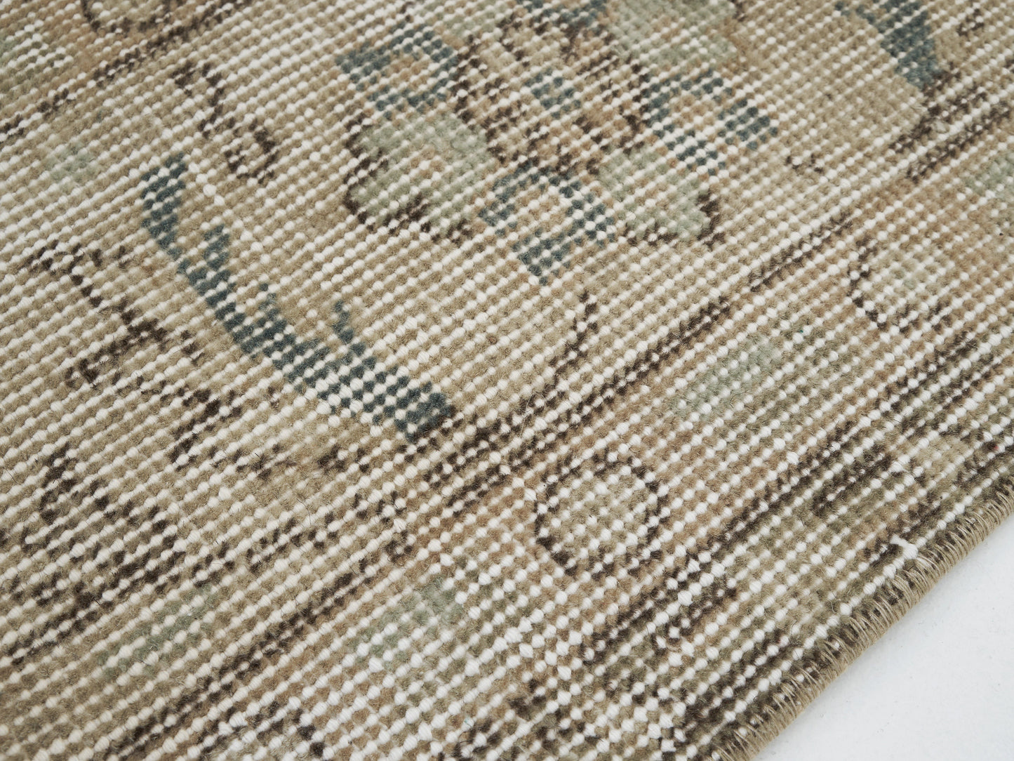 Handmade Area Rug, Turkish Vintage Rug, Oushak Antique Rug, Neutral Faded Rug, Living Room Rug, Vintage Carpet, Office Rug, Rug 7x10, 12061