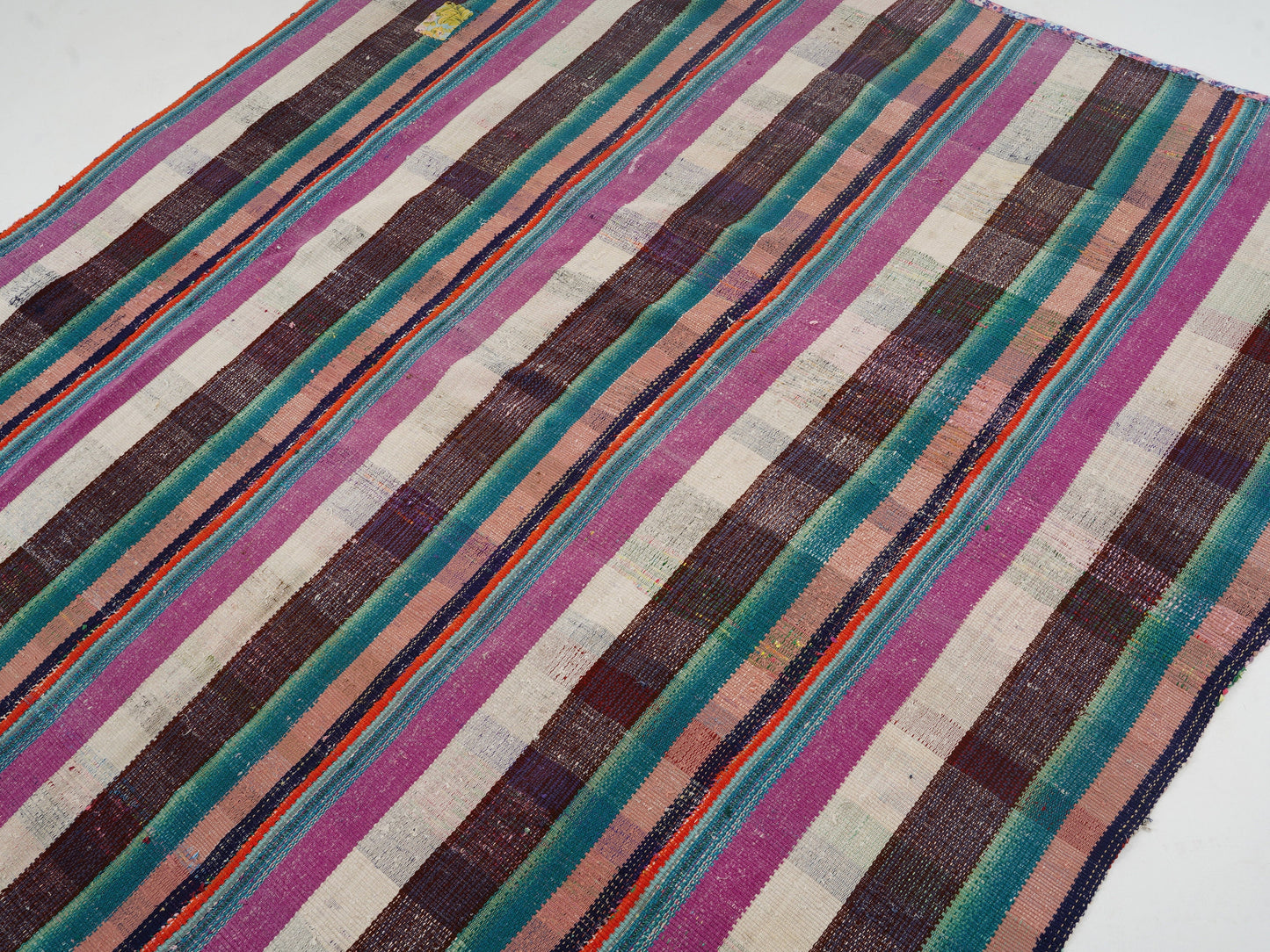 Handmade Area Kilim Rug, Vintage Kilim, Turkish Eclectic Kilim Rug, Living Room Rug, Bohemian Rug, Area Kilim Rug, Kilim Rug 6x7, 12734