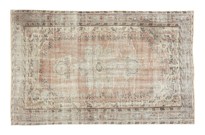 Handmade Area Rug, Turkish Vintage Rug, Oushak Antique Rug, Neutral Faded Rug, Office Rug, Turkish Carpet, Bohemian Rug, Rug 5x7, 11566