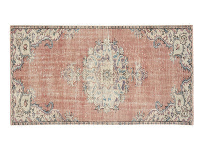 Oushak Area Rug, Vintage Handmade Rug, Turkish Eclectic Rug, Neutral Faded Rug, Anatolia Rug, Bedroom Rug, Bohemian Rug, Rug 5x8, 11557